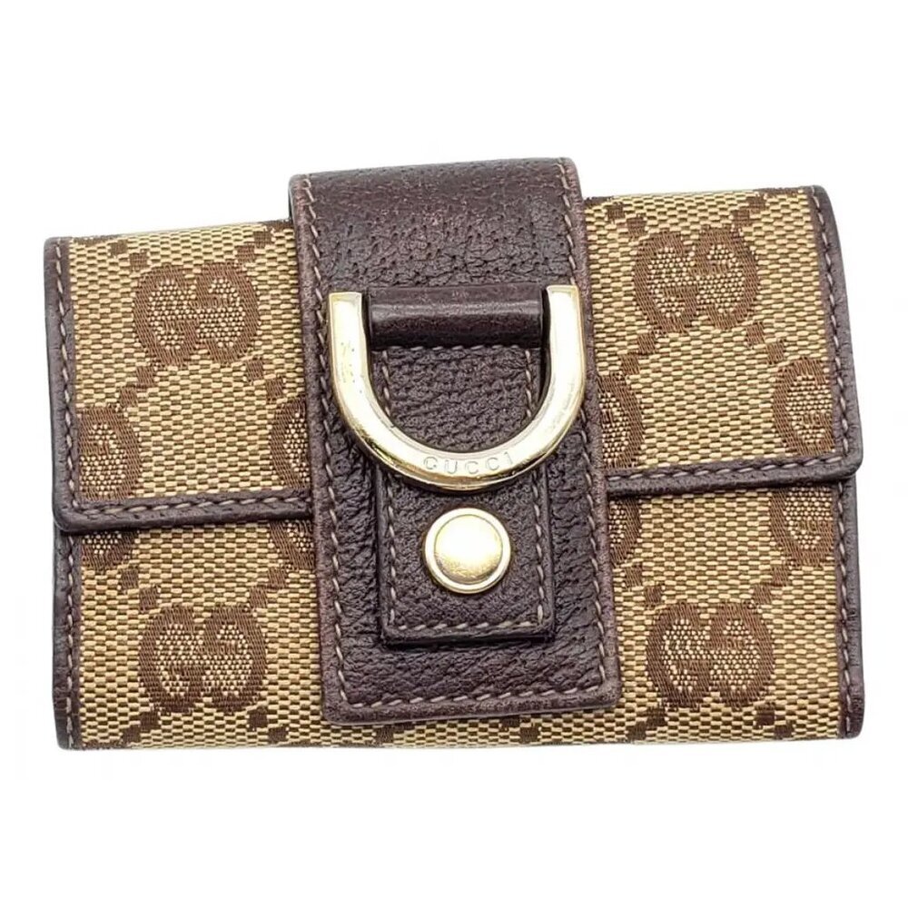 Gucci Canvas Leather Key Case